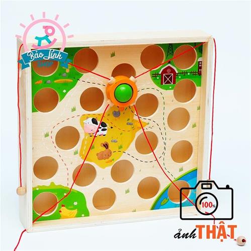 Hộp dẫn bóng mê cung - Món đồ chơi cho bé 3-5 tuổi hoàn thiện kỹ năng, phát triển tư duy